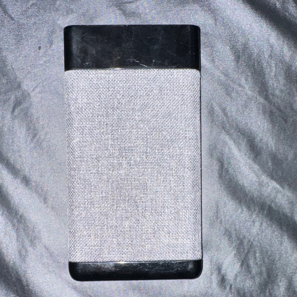 Gray and Black Portable Charger